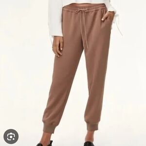 Wilfred Aritzia Buffon Nutmeg Brown Jogger Pant Size XS Crepe Work Slacks